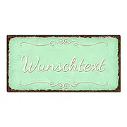 Vintage Schild selbst bechriften