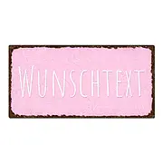 Vintage Schild mit Wunschtext