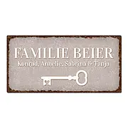 Türschild im Vintage Stil