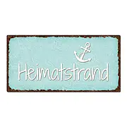 Vintage Schild Heimatstrand