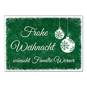 Frohe Weihnacht Beispiel Baumkugeln 