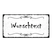 Vintage Schild mit Wunschtext