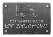 Dekoschild aus Schiefer 30 x 20 cm - Motiv Wohnmobil