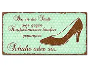 Dekoschild im Retro Look mit Polka Dots 300 x 150mm Polka Dots mint