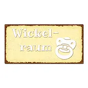 Vintage Schild Wickelraum