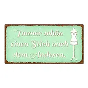 Vintage Schild mit Spruch