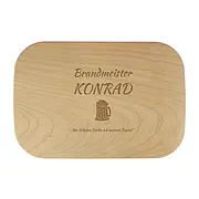 Frühstücksbrettchen mit Wunschtext