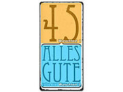 Geburtstagsschild Vintage Stil mit Wunschtext 