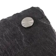 Geschenk für Bergleute - Edelstahl auf Schiefer – mit Schlägel und Eisen 