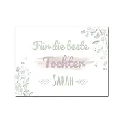 Geschenk für die beste Tochter - Schild mit Namen