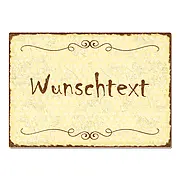 Dekoschild mit Wunschtext