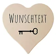 Holzherz mit Wunschtext