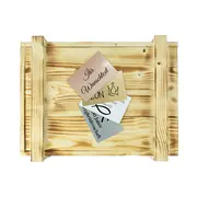 Geschenkbox aus Holz mit Schild