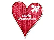 Dekoschild "Frohe Weihnachten"