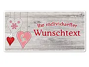 Dekoschild mit Wunschtext