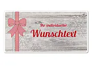 Dekoschild mit Wunschtext