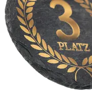 Medaille aus Schiefer mit passendem Lederband 