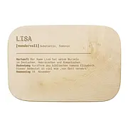 Frühstücksbrettchen mit Namensgravur