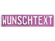 Gestalten Sie Ihr Wunschschild zb. als: - Namensschild für Truckerfahrer - Geburtstagsschild - Hochzeitsgeschenk mit den Namen des Paares. Namensschild mit Wunschnamen und Symbol - glitzer pink