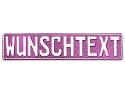 LKW Namensschild mit Wunchtext und Symbol