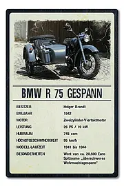 Oldtimer-Ausstellungsschild für Motorräder 200 x 300mm light vintage