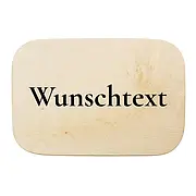 Rechteckiges Schild aus Holz mit Wunschtext