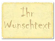 Retroschild mit Wunschtext A4 pastellgelb