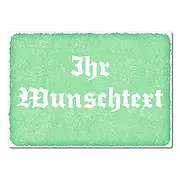 Retroschild mit Wunschtext A4 pastellmint