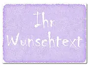 Retroschild mit Wunschtext A4 pastellviolett