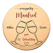 Geburtstagsschild für Weintrinker