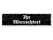 Black Vintage Schild mit Wunschtext