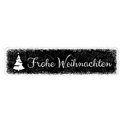 Schild Frohe Weihnachten