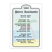 Schild für Insel-Wetterstein im DIN A4-Format 