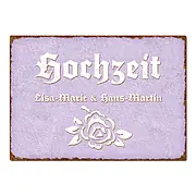 Hochzeitsgeschenk Schild