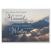 Bibelvers auf einem Schild