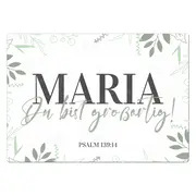 Schild "Du bist großartig" mit Name