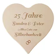 Gravurschild - Zur Silberhochzeit