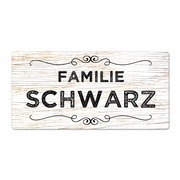 Türschild im Vintage Stil