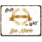 Auszeichnung mit Beruf und Name