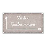 Vintage Schild mit Pfeil