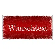 Schild mit Wunschtext für die Weihnachtszeit