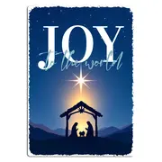 Weihnachtliches Blechschild A4 mit Stall und Krippe