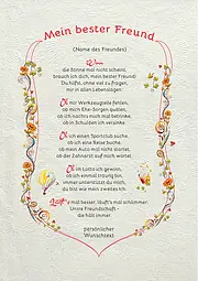 Urkunde für den besten Freund