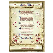 Urkunde für die liebe Mutti