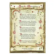 Urkunde zum 18. Geburtstag