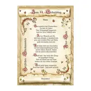 Urkunde zum 44. Geburtstag