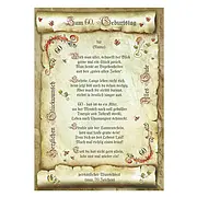 Urkunde zum 60. Geburtstag