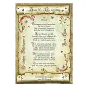 Urkunde zum 66. Geburtstag