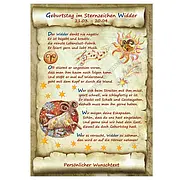 Urkunde - Sternbild Widder