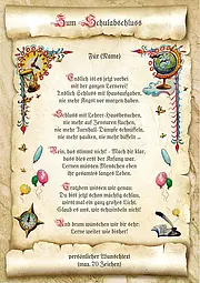 Urkunde zum Schulabschluss